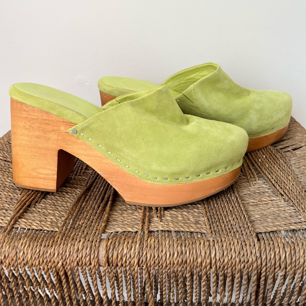 Charlotte Stone Shoes Women’s 9 Acid Marlo Clog Suede - Picture 2 of 9